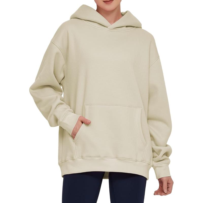 THE GYM PEOPLE Women's Oversized Hoodie Loose fit Soft Fleece Pullover Hooded  Sweatshirt with Pockets Black : : Clothing, Shoes & Accessories